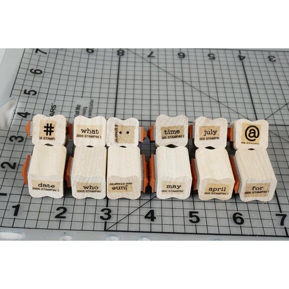 Stampin' Up! "Day-to-Day Flexible Phrases" Mounted Stamp Set 2005 - Picture 1 of 11